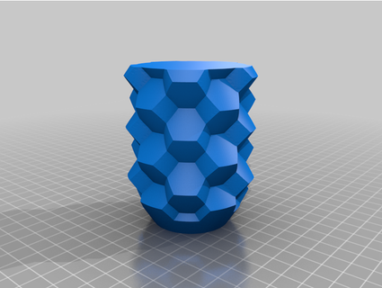 truncated octahedral vase gringer 3d print model - Mito3D