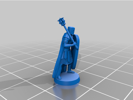 human knight - mace cheeseromano5 3d print model - Mito3D