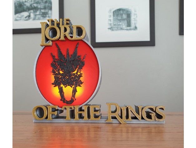 lord rings lamp 3dprintbunny 3D print model - Mito3D