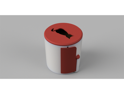 toilette rouleau mobile titulaire soutien 3d print model - Mito3D