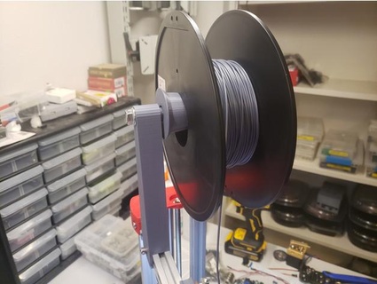 monter filament titulaire soutien roulements hasbridge 3d print model - Mito3D