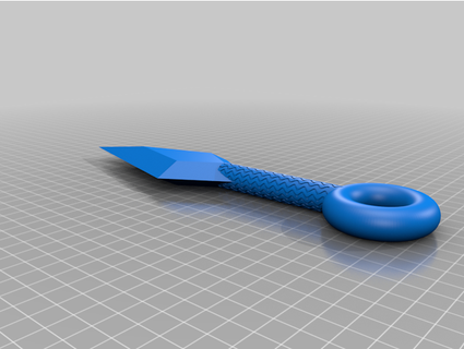 kunai knife patterns handle tchuszyk 3d print model - Mito3D