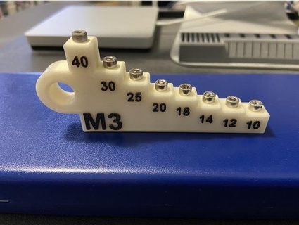 m3 screw length sorter tool muddymaker 3d print model - Mito3D