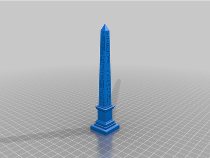 Obelisk Hieroglyphen thebuyer2016 3d print model - Mito3D