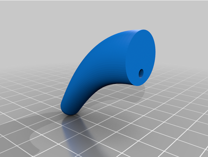curved hook baddesigner 3d print model - Mito3D