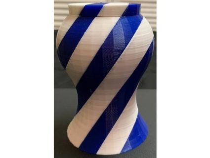 two color vase made cinema 4d r23 macinator-007 3d print model - Mito3D
