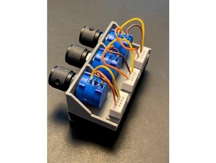 mounting bracket potentiometer input output jacks phasedock 3d print model - Mito3D
