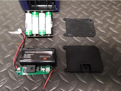 dx5 pró lítio bateria porta basslinedrc 3d print model - Mito3D