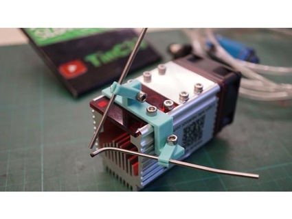 neje 20 30 40w laser module air aider titulaire soutien + tube clips tintek 3d print model - Mito3D