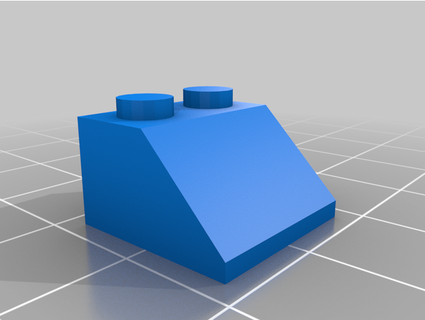 lego compatible 2x2 slope darklink299 3d print model - Mito3D