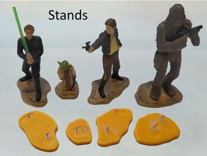soportes figuras estrella guerras 1 22 oscarcal 3d print model - Mito3D