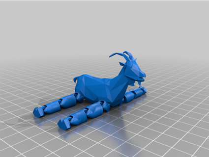 floppy goat 3d print model - Mito3D