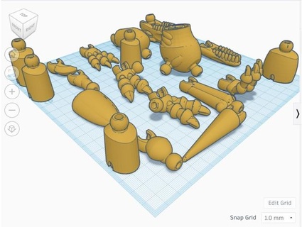dinosaurio partes gio57 3d print model - Mito3D