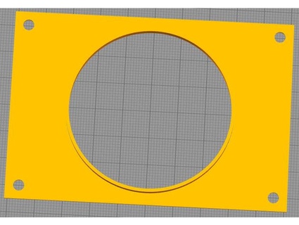virtual pinball cabinet ac line cord cover drill template kook 3d print model - Mito3D