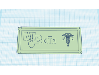 Name Zeichen bearbeiten ct Michael 3d print model - Mito3D