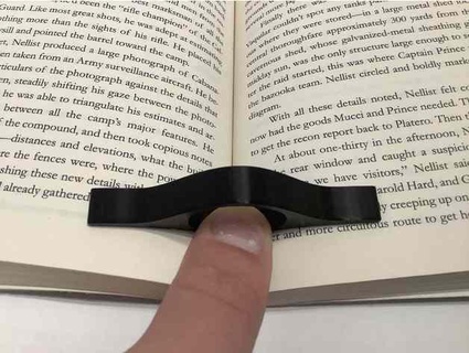 book page holder thumb bisonsoldierbuilds 3d print model - Mito3D