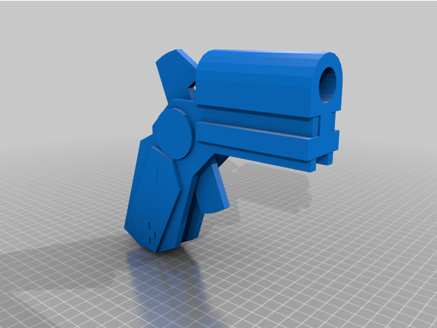 red-death commie-slayer one-shot 12-gauge shotgun derringer gun chdd  3D print model - Mito3D