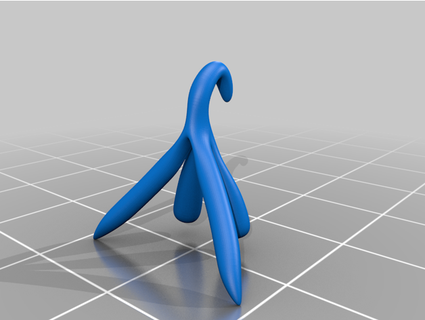 clitoris pendant earing octopaul 3d print model - Mito3D