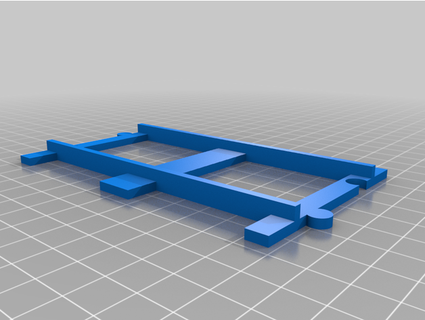 voies ferrées terrain 1 13 45 mm jauge auf base Loco distance openscad chemin fer léger 3d print model - Mito3D