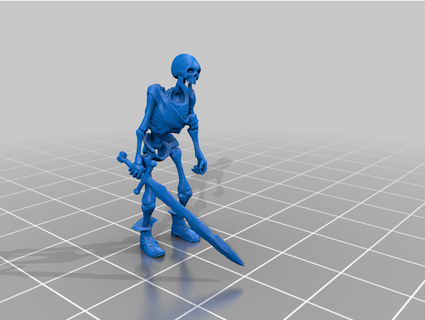 scheletri dnd mostro spada jimjimjimmyjim 3d print model - Mito3D