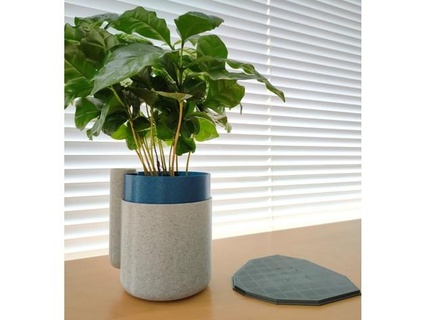 self-watering planter remake rocasar 3d print model - Mito3D