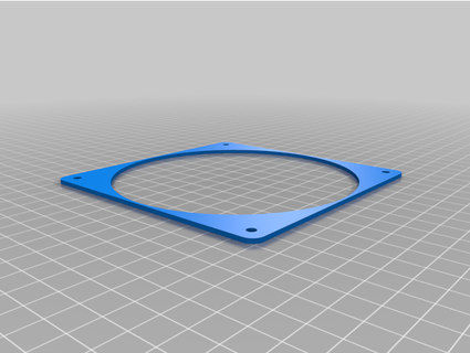 Ventilator Adapter + 120mm 140mm +Abstandshalter orangeicebear 3d print model - Mito3D