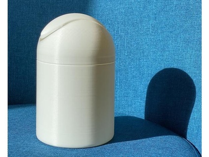 Müll Abfall Behälter schwingen Deckel Auge 3d print model - Mito3D