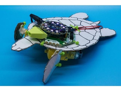 photoresistor holder adafruit crawling sea turtle robot andrew thaler 3d print model - Mito3D
