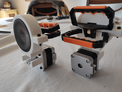 nema 17 stepper motor sucção copo monte polargraph 8bitcharlie 3d print model - Mito3D