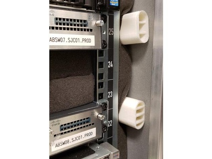 snorkel baffle side intake rackmount switch mounted cabinet sum random 3d print model - Mito3D