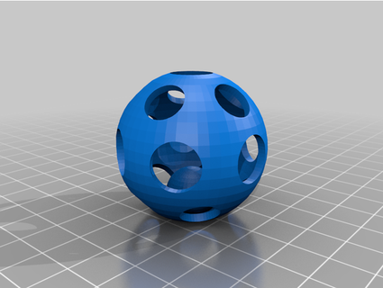 cat toy ball floribot 3d print model - Mito3D