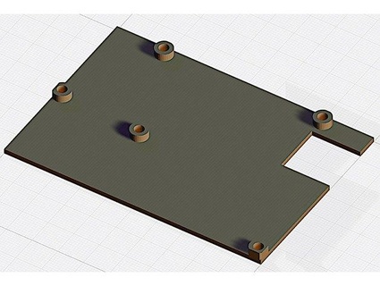 mounting plate bigtreetech skr e3 rrf v11 jdegenstein 3d print model - Mito3D