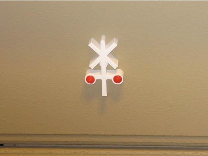 railroad crossing door drawer knobs handles kabrumble 3d print model - Mito3D