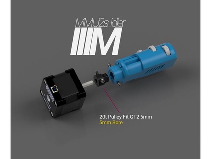 mmu2s idler 20 teeth pulley fit gt2-6mm mamsih99 3d print model - Mito3D
