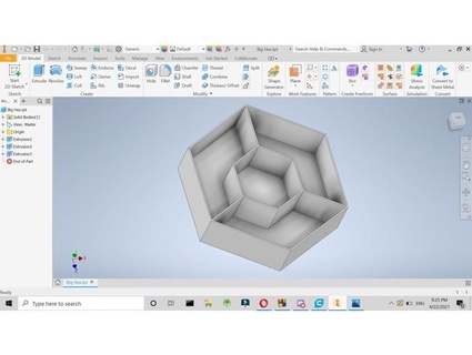 hexagonal plant pot giobyte10 3d print model - Mito3D