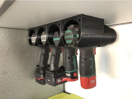 drill machine holder hanger traod 3d print model - Mito3D