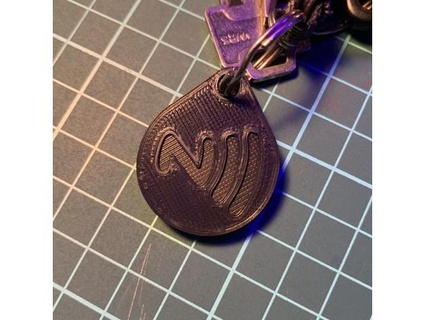 nfc tag keychain fleaz59 3d print model - Mito3D