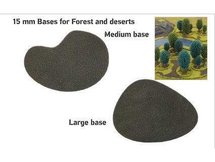 15 mm forest area bases inigohe 3d print model - Mito3D