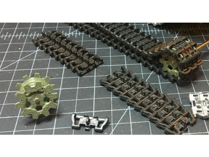 mauler tank warthog sprocket heng long pz3 tracks jmcmaulerworks 3d print model - Mito3D