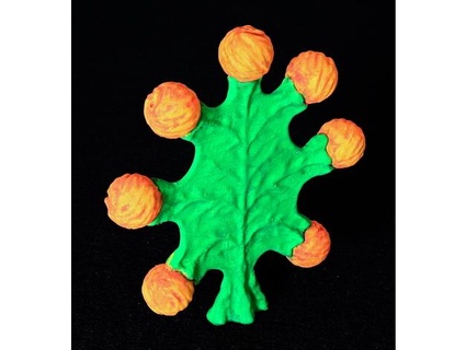 extraterrestre plante houx melon petal3d 3d print model - Mito3D