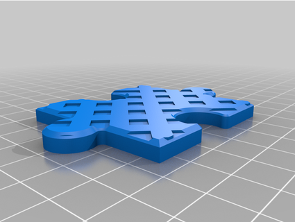 Puzzle Stück Schraffur Abstimmung 3d print model - Mito3D
