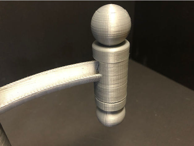 marble run compatible ball tube caps esmz 3D print model - Mito3D