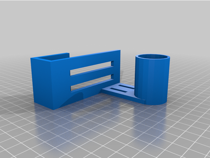 paper towel holder remix desk cupboards doors zeracer 3d print model - Mito3D
