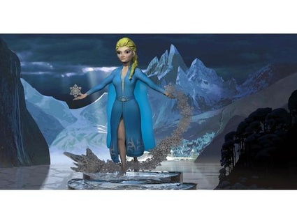 Elsa congelé homermaubr 3d print model - Mito3D