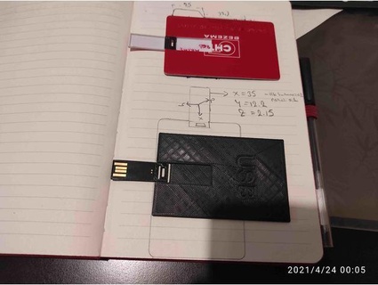 USB kartvizit iş kart aktasezgin 3d print model - Mito3D
