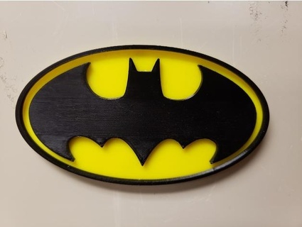 batman logo lp5095 3d print model - Mito3D