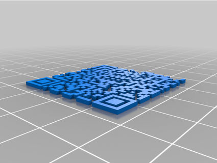 qr código palhaço louco 3d print model - Mito3D