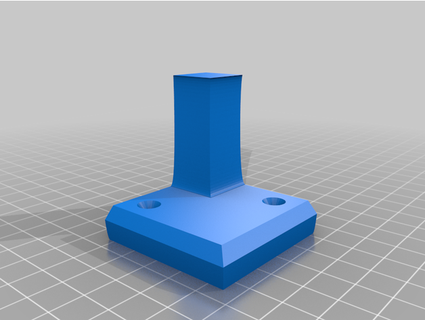 small curved plant stand leg robharold 3d print model - Mito3D