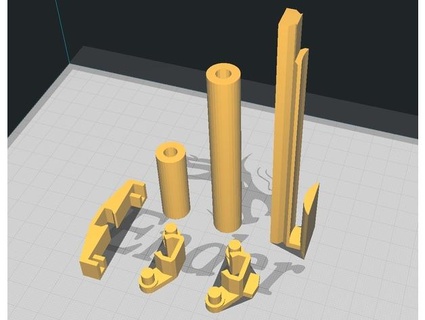 anti swing Erweiterung Lager Ender 3 Filament Spule Halter Unterstützung ru As 3d print model - Mito3D