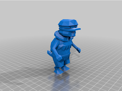low poly palico bacon 3d print model - Mito3D
